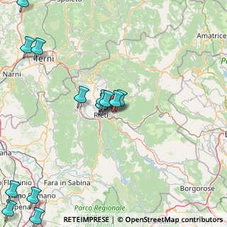 Mappa SS Salaria per l'Aquila, 02015 Rieti RI (22.55)