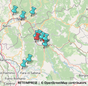 Mappa Via Loreto Mattei, 02100 Rieti RI, Italia (13.34)