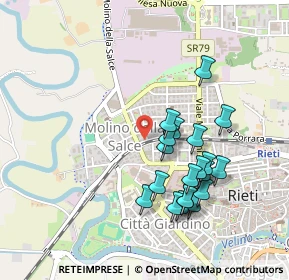 Mappa Via Loreto Mattei, 02100 Rieti RI, Italia (0.469)