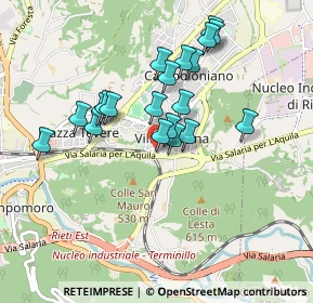 Mappa Via Oreste Nicoletti, 02100 Rieti RI, Italia (0.819)