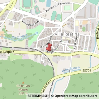 Mappa Via 5 Giornate di Milano, 10, 02100 Rieti, Rieti (Lazio)