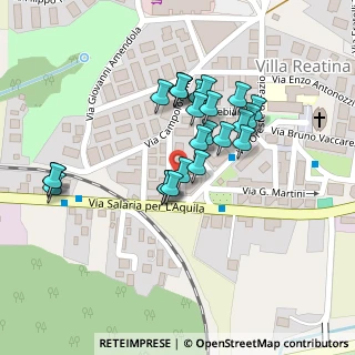 Mappa Via Giuseppe Agamennone, 02100 Rieti RI, Italia (0.09583)
