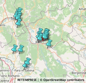 Mappa Via dell'Elettronica, 02100 Rieti RI, Italia (13.929)
