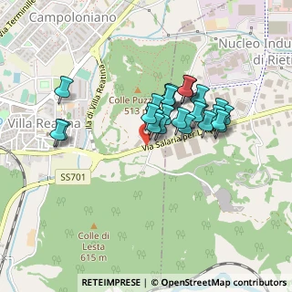 Mappa Via dell'Elettronica, 02100 Rieti RI, Italia (0.37037)