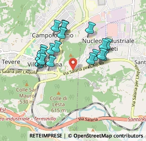 Mappa Via dell'Elettronica, 02100 Rieti RI, Italia (0.8715)