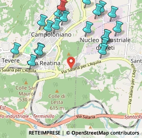 Mappa Via dell'Elettronica, 02100 Rieti RI, Italia (1.325)