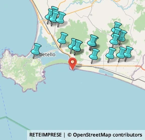 Mappa Via delle Mimose, 58015 Orbetello GR, Italia (8.586)
