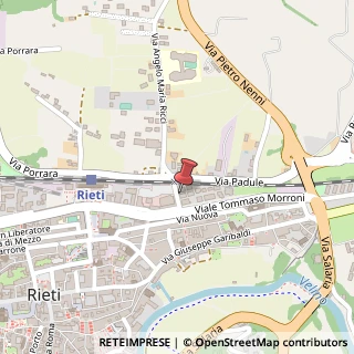 Mappa Via Angelo Maria Ricci, 1, 02100 Rieti, Rieti (Lazio)