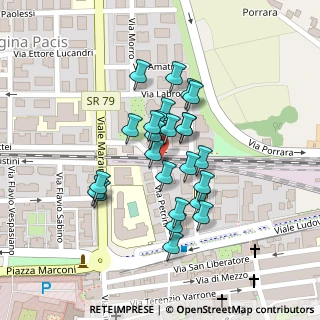 Mappa Via Petrini, 02100 Rieti RI, Italia (0.076)