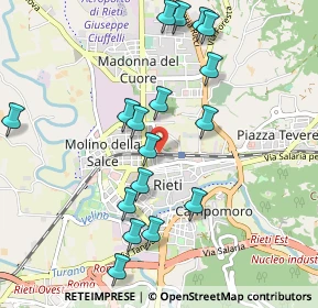 Mappa Via Moisè di Gaio, 02100 Rieti RI, Italia (1.07647)