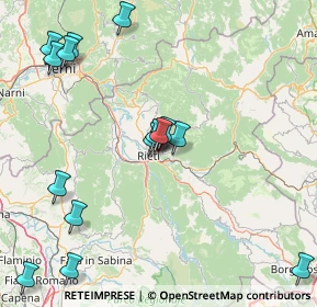 Mappa Via Salaria Km 88+600, 02100 Rieti RI, Italia (20.37133)