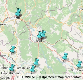 Mappa Via Salaria Km 88+600, 02100 Rieti RI, Italia (21.6125)