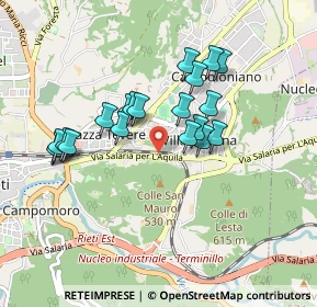 Mappa Via Salaria Km 88+600, 02100 Rieti RI, Italia (0.8305)