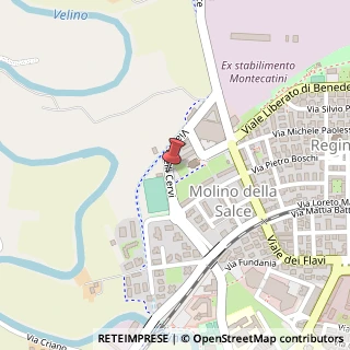 Mappa Via Fratelli Cervi, 02100 Rieti RI, Italia, 02100 Rieti, Rieti (Lazio)