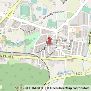 Mappa Via Trebiani, 40, 02100 Rieti, Rieti (Lazio)