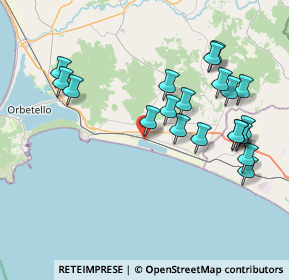 Mappa Strada Provinciale Litoranea, 58011 Orbetello GR, Italia (8.512)