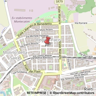 Mappa Via Giuseppe Ferrari, 23, 02100 Rieti, Rieti (Lazio)