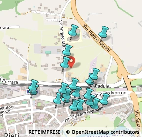 Mappa Piazza Tevere, 02100 Rieti RI, Italia (0.259)