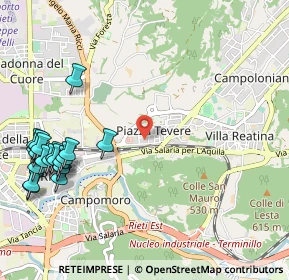 Mappa Via delle Acque, 02100 Rieti RI, Italia (1.4585)