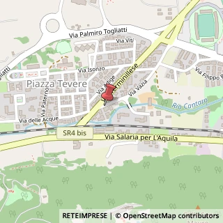 Mappa Via Vazia, 47, 02100 Rieti, Rieti (Lazio)