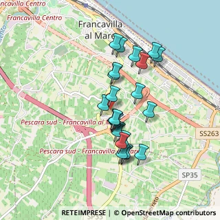 Mappa Contrada Quercia Notarrocco, 66023 Francavilla al Mare CH, Italia (0.78696)