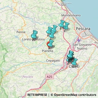 Mappa Via Firenze, 65019 Pianella PE, Italia (7.104)