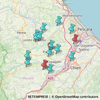 Mappa Via Firenze, 65019 Pianella PE, Italia (6.84875)