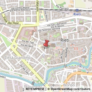 Mappa Via della Molina, 6, 02100 Rieti, Rieti (Lazio)