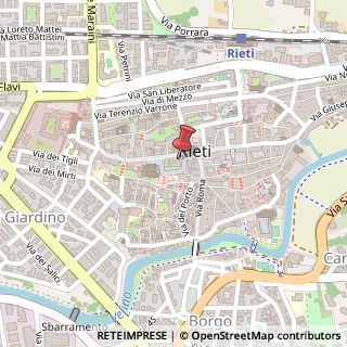 Mappa Piazza Vittorio Emanuele, 02100 Rieti RI, Italia, 02100 Rieti, Rieti (Lazio)
