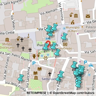 Mappa Vicolo Arco, 02100 Rieti RI, Italia (0.07083)