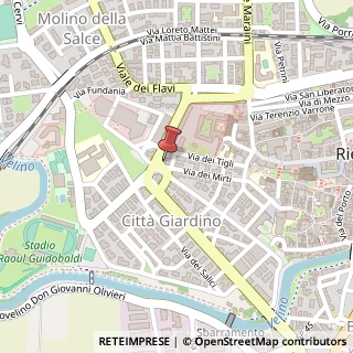 Mappa Via dei Mirti, 13, 02100 Rieti, Rieti (Lazio)