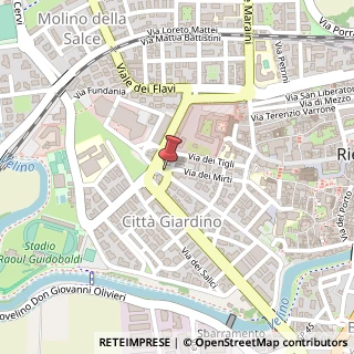 Mappa Via degli Olivi, 22, 02100 Rieti, Rieti (Lazio)