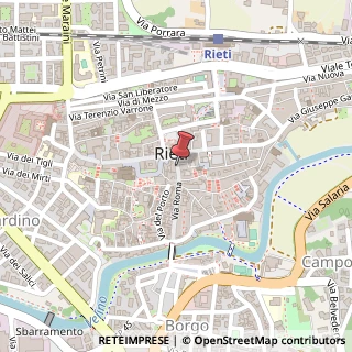 Mappa Via Roma, 112, 02100 Rieti, Rieti (Lazio)