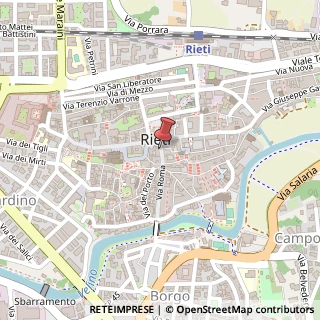 Mappa Via Roma, 114, 02100 Rieti, Rieti (Lazio)
