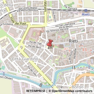 Mappa Via dei Gerani, 4, 02100 Rieti, Rieti (Lazio)