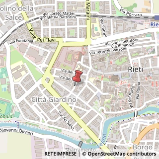 Mappa Viale degli Elci,  14, 02100 Rieti, Rieti (Lazio)