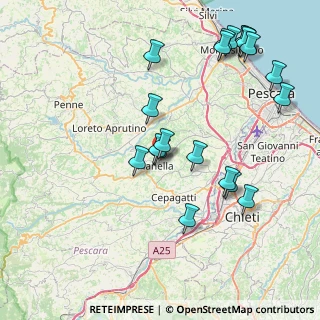 Mappa Via Aldo Moro, 65019 Pianella PE, Italia (9.398)