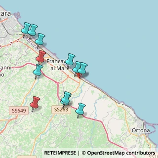 Mappa Contrada Foro, 66023 Francavilla al Mare CH, Italia (4.31667)