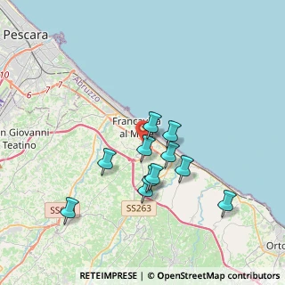 Mappa Via Arenaria, 66023 Francavilla al Mare CH, Italia (3.35636)