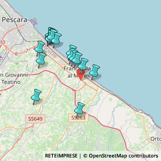 Mappa Via Arenaria, 66023 Francavilla al Mare CH, Italia (3.98412)