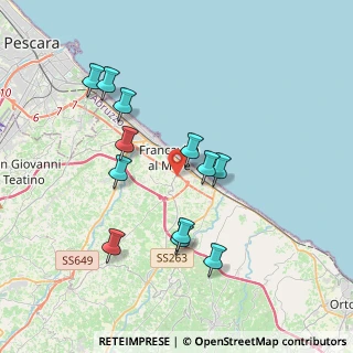 Mappa Via Arenaria, 66023 Francavilla al Mare CH, Italia (3.74083)
