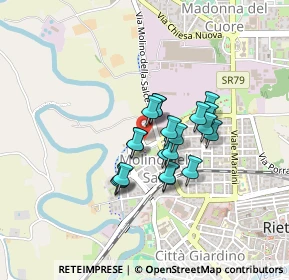 Mappa Via Ugo Foscolo, 02100 Rieti RI, Italia (0.3045)