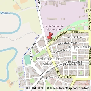Mappa Via Liberato di Benedetto, nr 5, 02100 Rieti, Rieti (Lazio)
