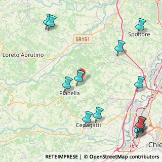 Mappa Contrada S. Martino, 65019 Pianella PE, Italia (6.40071)