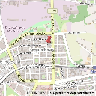Mappa Via Michele Paolessi, 26, 02100 Rieti, Rieti (Lazio)