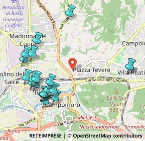 Mappa Via Padule, 02100 Rieti RI, Italia (1.2635)