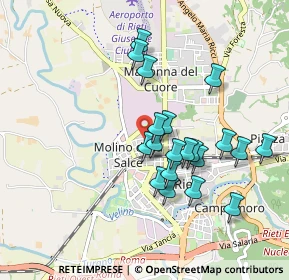 Mappa Via Paolessi, 02100 Rieti RI, Italia (0.867)