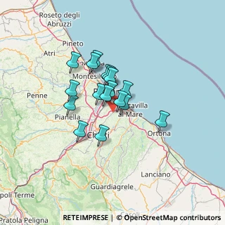 Mappa Via Fontechiaro da Capo, 66023 Francavilla al Mare CH, Italia (9.67706)