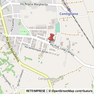 Mappa Via Ettore Franceschini in Strada Comunale Esterna, , 02043 Contigliano, Rieti (Lazio)