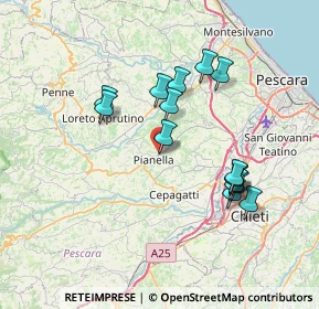 Mappa Via Bologna, 65019 Pianella PE, Italia (7.10733)